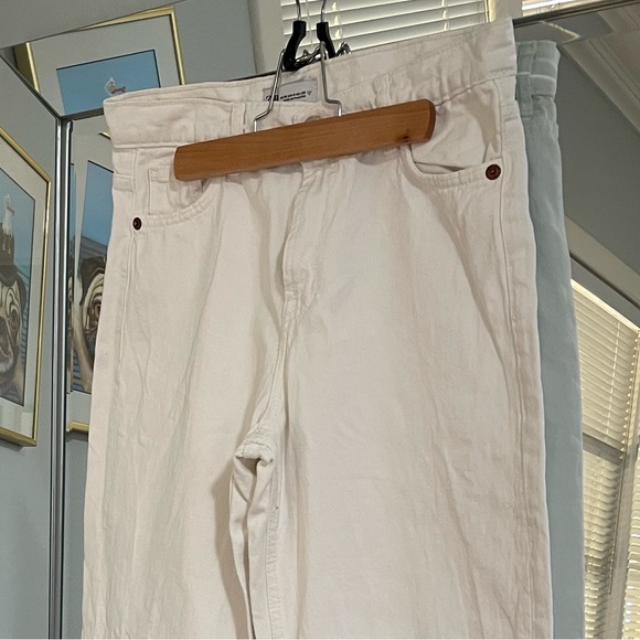 Zara high waisted White jeans oversized - Picture 4 of 4